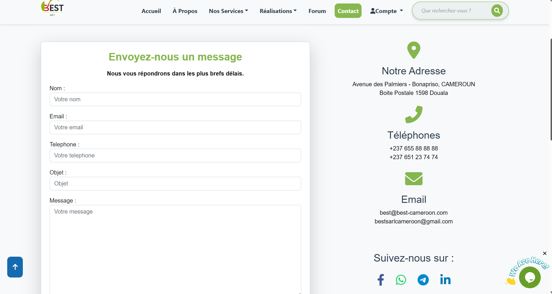 page contact
